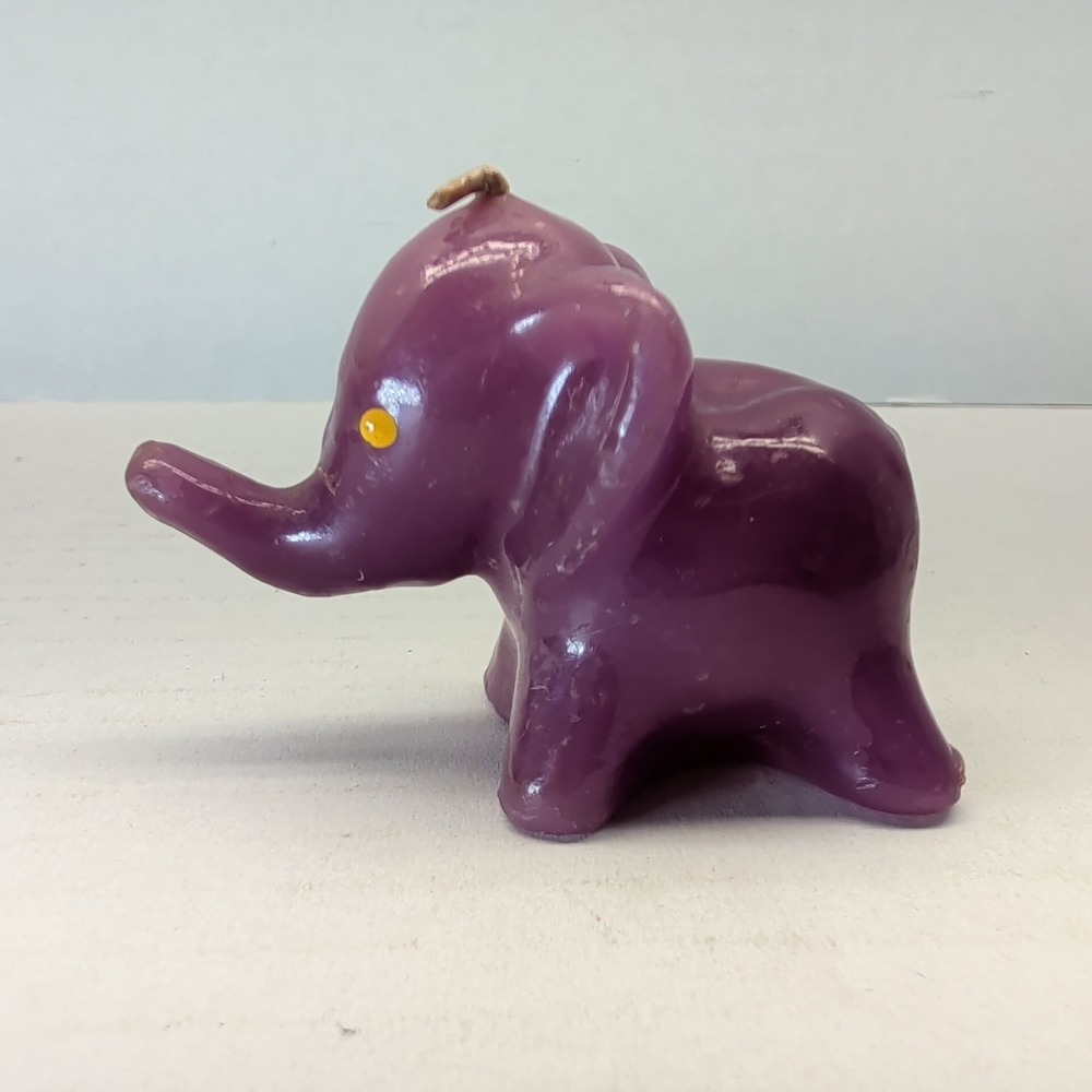 Lot of 5 Vintage Elephant Shaped Novelty Decorative Candle Wax Figurine - Picture 15 of 16